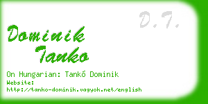 dominik tanko business card